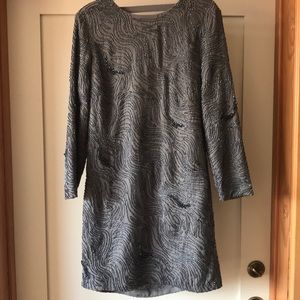 Halston Heritage beaded low back cocktail dress